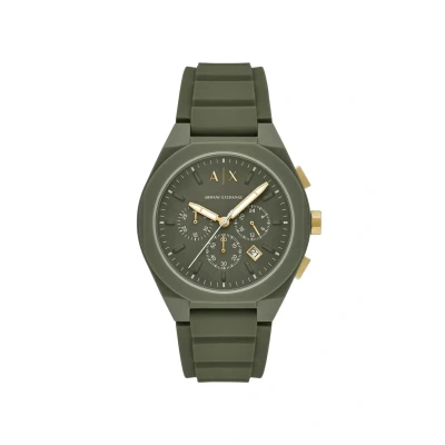 Image of Armani Exchange Rafael Chronograph watch, Men&#039;s, Size: One Size, Green