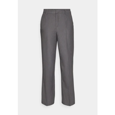 Image of ONLY Women&#039;s Onlhattie Lana Hw Wide Mel Pant TLR, Dark Grey Blend, 38W / 32L