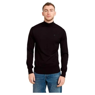Image of G STAR Premium CORE MOCK NECK Jumper, Men&#039;s, Size: Large, black