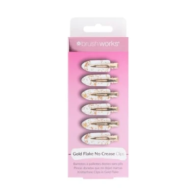 Image of brushworks Gold Flake No Crease Clips