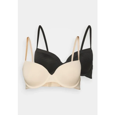 Image of Dorina Louise 2PACK Underwired bra, Women&#039;s, Size: 38A, Black/beige