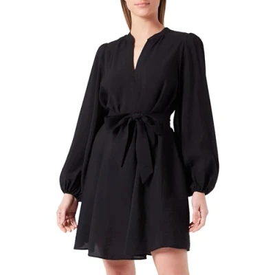 Image of VILA Vipandy Short Dress Day dress, Women&#039;s, Size: 12, Black beauty