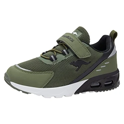 Image of Kangaroos Kxarg Unisex Trainers for kids, Size: 13K, Khaki Imitation leather/ textile