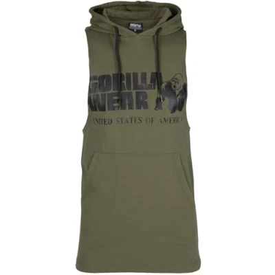 Image of Gorilla Wear Rogers Hooded Top, Men&#039;s, Size: 4XL, Dark green