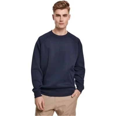 Image of Urban Classics ZIP Pocket CREW Sweatshirt, Men&#039;s, Size: Medium, Midnightnavy