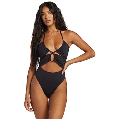 Image of Billabong SOL Searcher Swimsuit, Women&#039;s, Size: XS, Black