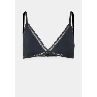 Image of Tommy Hilfiger Unlined Triangle bra, Women&#039;s, Size: Small, Black