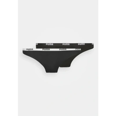 Image of Puma Women 2 PACK Briefs, Women&#039;s, Size: Medium, Black