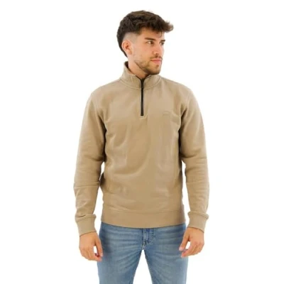 Image of BOSS Men&#039;s Zetrust Sweatshirt, Open Brown246, XL