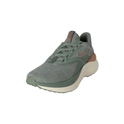 Image of Puma Softride Mayve Training shoe, Women&#039;s, Size: 4, Green moon/cool mid gray/warm white shoes