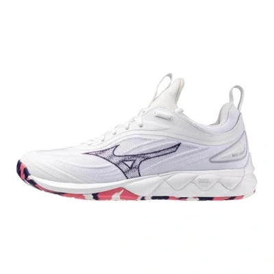 Image of Mizuno WAVE LUMINOUS 3 Volleyball Shoes White/VioletIndigo/CamelliaRos Women Size 6