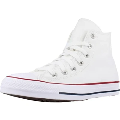 Image of Converse Chuck Taylor ALL STAR WIDE FIT Unisex Trainers, Size: 3.5, Optical white