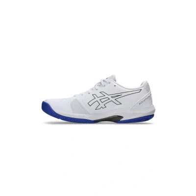 Image of Asics Solution Swift Multicourt tennis shoes, Men&#039;s, Size: 9, White/dark shoes