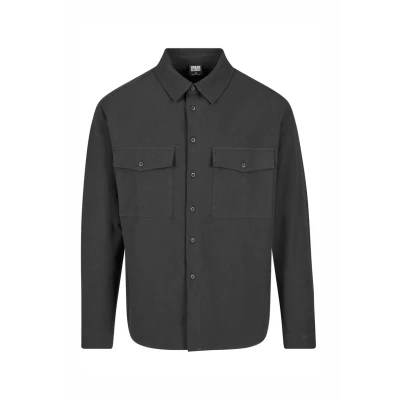 Image of Urban Classics Basic Shirt, Men&#039;s, Size: 5XL, Black