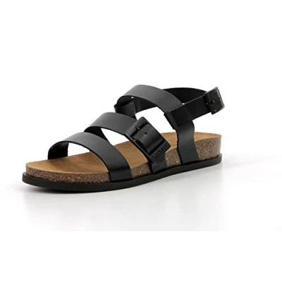Image of Kickers Alana Sandals, Women&#039;s, Size: 4, Noir Leather