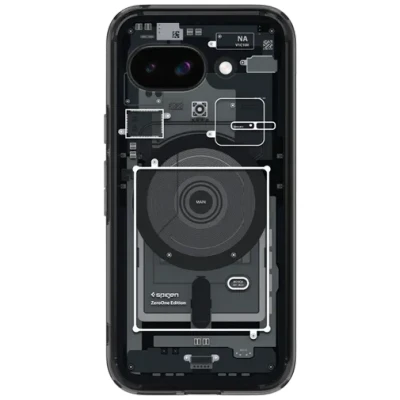 Image of Spigen Ultra Hybrid MagFit Case for Google Pixel 9a, Compatible with MagSafe ZeroOne Black