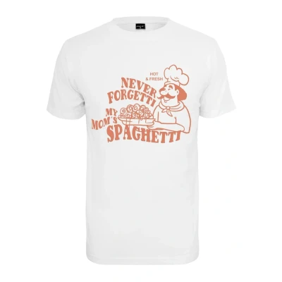 Image of Mister Tee Spaghetti Print Tshirt, Men&#039;s, Size: Medium, White