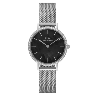 Image of Daniel Wellington Petite Lumine Bezel Sterling MOP Watch silvercoloured, Size: 28, Silver coloured