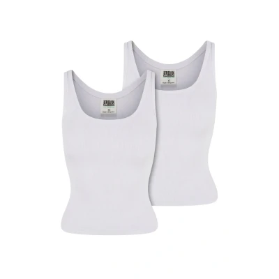 Image of Urban Classics 2PACK Top, Women&#039;s, Size: Large, white