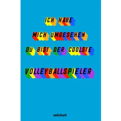 Image of Geschenk für den besten Volleyballspieler: Notizbuch als Volleyballspieler A5 / liniert 120 Seiten Tagebuch ... Mann zum Abschied Abschiedsgeschenk