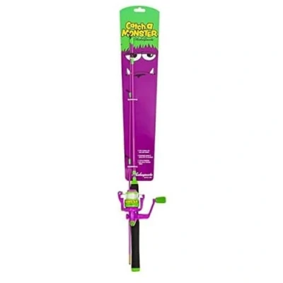 Image of Shakespeare Catch A Monster Kids Spin Combo Violet Spinning rod