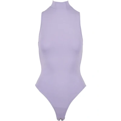 Image of Urban Classics Women&#039;s Ladies Sleeveless Turtleneck Body Shapewear Bodysuit, Lavender, 5XL