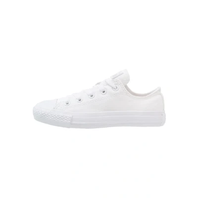 Image of Converse Chuck Taylor ALL STAR OX Unisex Trainers, Size: 4.5, White Textile