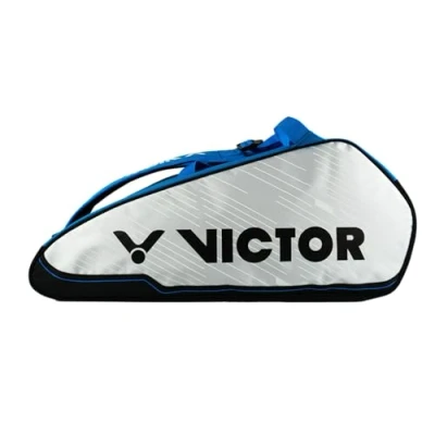 Image of Victor Unisex Adult Tennis Racket, Squash Racket or Badminton Rackets, Double Thermal Bag/Multithermobag, Blue/White, Multithermobag