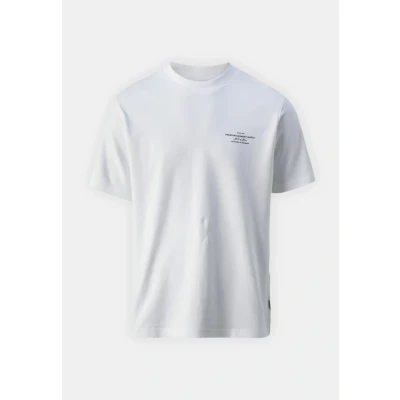 Image of Jack &amp; Jones Premium Jprblachad CREW NECK TEE Print Tshirt, Men&#039;s, Size: Small, Bright white