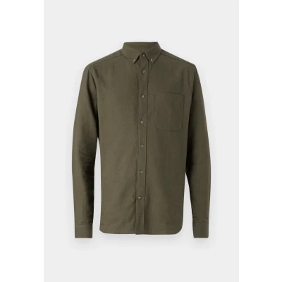 Image of Only &amp; Sons Gudmund Solid Shirt, Men&#039;s, Size: XS, Forest night