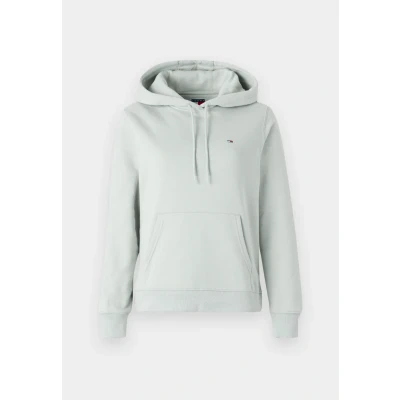 Image of Tommy Jeans FLAG Hoodie Sweatshirt, Women&#039;s, Size: 4, Misty sage