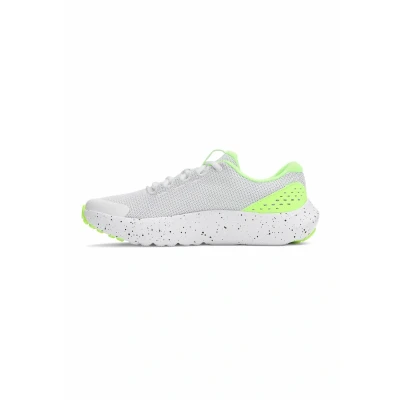 Image of Under Armour Kids Surge 4 Running Shoes Unisex Juniors, White Hyper Green Black, 3 UK