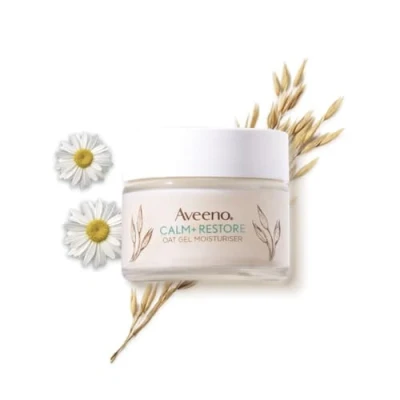 Image of Aveeno Face Calm and Restore Oat Gel Moisturiser 50ml