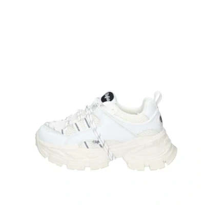 Image of Buffalo Saturn Lace Women&#039;s White Trainers, White, 3 UK
