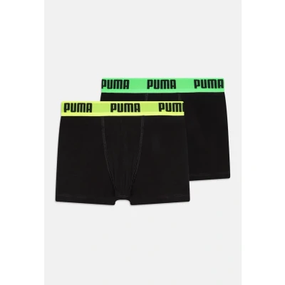 Image of Puma BOYS Everyday Basic 2 PACK Pants Black for kids, Size: 15 16y,