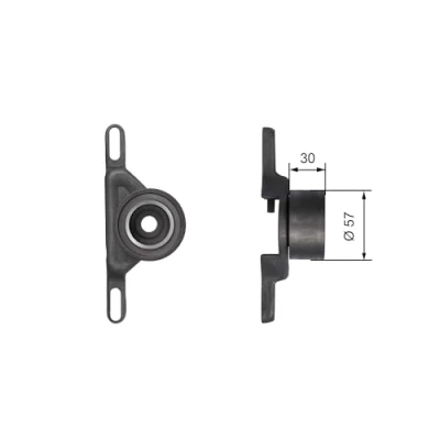 Image of Tensioner Pulley, timing belt GATES T41147