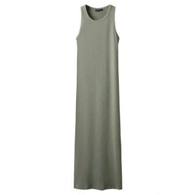 Image of Lmtd Women&#039;s Nlfhinaja SL Long Solid Tank Dress Noos, shadow, 158