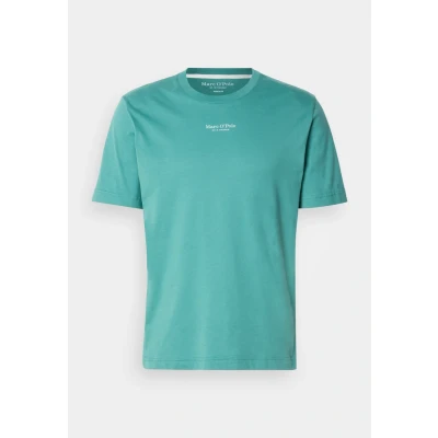 Image of Marc O&#039;Polo Short Sleeve LOGO Print Basic Tshirt, Men&#039;s, Size: 3XL, Eucalyptus