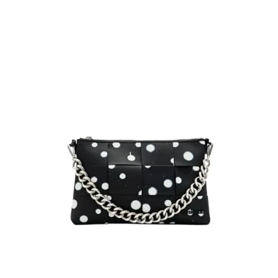 Image of Desigual Women New Splatter Dortmund Accessories PU Across Body Bag, Black, One Size, Size