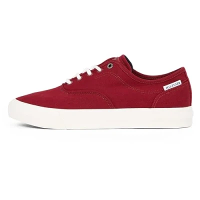 Image of Tommy Hilfiger VULC LOW Trainers, Men&#039;s, Size: 10, Rouge Textile