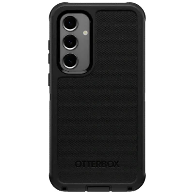 Image of OtterBox Defender Plastic Back Cover Black Samsung Galaxy S24 FE