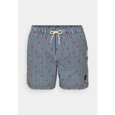 Image of Jack &amp; Jones Jpstmaui Jjswim MINI Stripe Swimming shorts, Men&#039;s, Size: Small, Navy