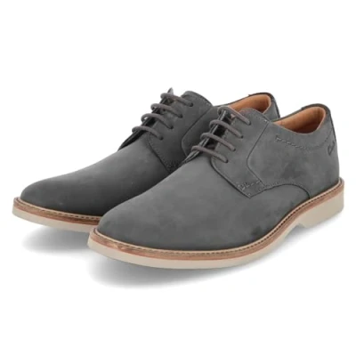 Image of Clarks Atticus Smart laceups, Men&#039;s, Size: 7, Dark grey Nubuck