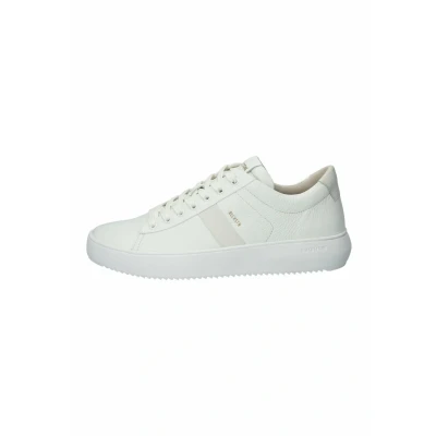 Image of Blackstone Ryder Trainers, Men&#039;s, Size: 10.5, white off Leather