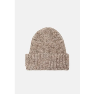 Image of PIECES Women&#039;s Pcbera Wool Hood Noos Beanie Hat, Silver Mink, One Size