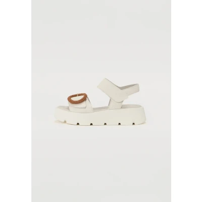 Image of Gabor Ankle cuff sandals, Women&#039;s, Size: 6, Latte Leather