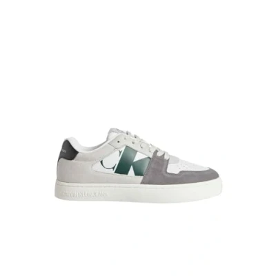 Image of Calvin Klein Men&#039;s Classic Cupsole NBS Heritage Ym0ym01093 Sneakers, White Mushroom G Palm Black, 10.5 UK