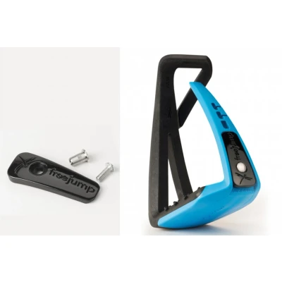 Image of Freejump Soft&#039;Up Lite Blue Horse Stirrups Riding Equestrian