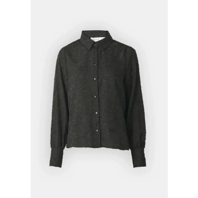 Image of Vila Women&#039;s Viflema New L/S Shirt Noos Blouse, Black Beauty, 8