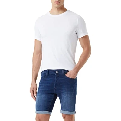 Image of Replay Denim shorts, Men&#039;s, Size: 36, Medium blue